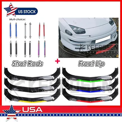 For Mitsubishi 3000GT Vr4 Spyder Gloss Front Bumper Lip Splitter Body Kit Parts • $99.45