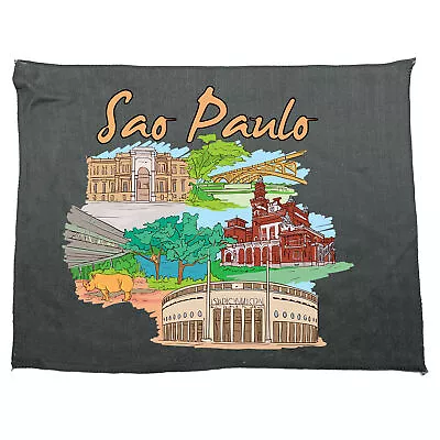 Sao Paulo Brazil Country Flag Destination - Kitchen Cloth Dish Tea Towel • $9.45