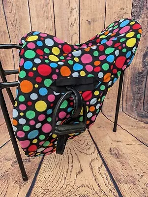 RIDE ON SADDLE COVER All Colours And Sizes Fleece Saddle Cover. Adjustable  • £15.50