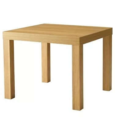 IKEA Lack OAK COLOUR Table 55cm Square Small Coffee Table Bedroom Office • £22.98