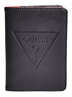 $44.95 • Buy GUESS Passport Travel Wallet Holder ID Card Case Cover Black Logo • BRAND NEW