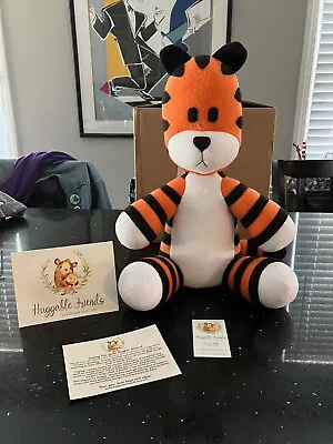 Huggable Friends Calvin And Hobbes Tiger Plush Toy 18  Handmade Stuffed Animal • $275
