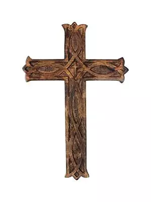 Wall Cross Farmhouse Wooden Cross Decorative Wooden Wall Cross Hanging • $17.94