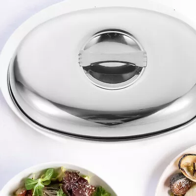  Stainless Steel Steaming Cover Steamer Lid Steak Food Serving Cover Kitchen • $10.60