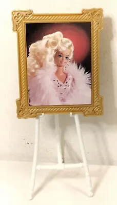 Vtg 1989 Superstar Barbie Piano Concert Portrait & Easel Only Arco Mattel • $14.99