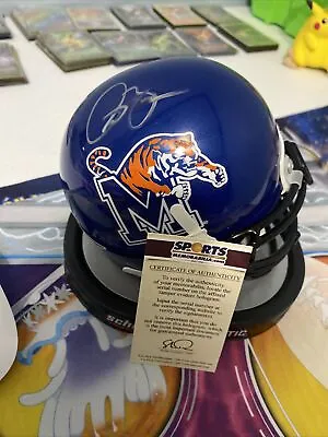 Memphis Mini Helmet Signed Isaac Bruce. Sports Memorabilia. • $100