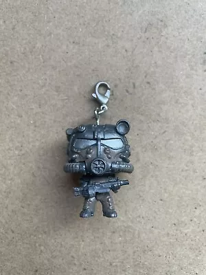 Fallout 4 : T-60 Power Armor Vinyl Figure Keychain Funko Pocket Pop! Bethesda • £12.99