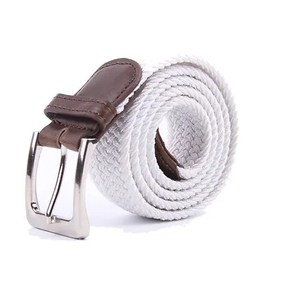 Gelante Canvas Elastic Fabric Woven Stretch Braided Belts • $9.99