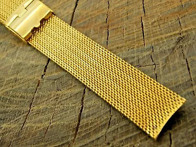 Vintage Watch Band Sliding Clasp Stainless Steel Mesh 16mm NOS Unused For Timex • $29.97