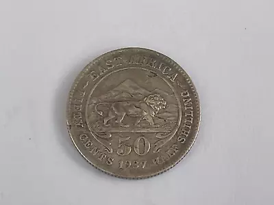 1937 British East Africa George VI Half Shilling Coin Silver 0.25 VF Very Fine • £4.95