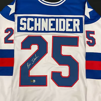 Buzz Schneider Autographed USA White Sewn Replica Jersey Miracle On Ice 1980 • $129.99