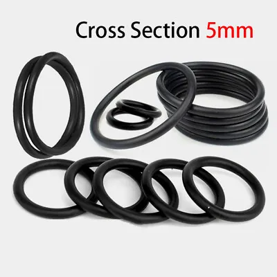 £1.62 • Buy Black (NBR) O-Rings 15-420mm Outer Dia 5.0mm Cross Section Metric Sealing Ring