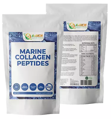 Pure Marine Collagen Powder Type 1 (Anti-aging Wrinkles Bones Gut) 200g • £14.99