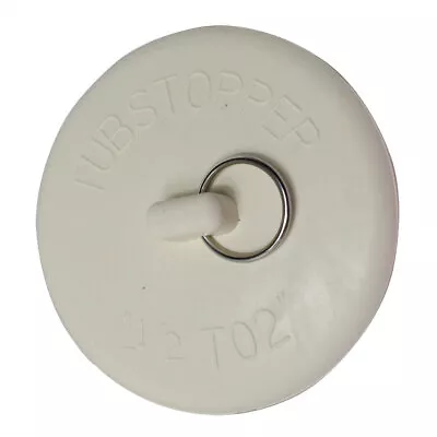 1-1/2 Inch To 2 Inch Universal Rubber Sink Drain Stopper In White - 4400608 • $7.47