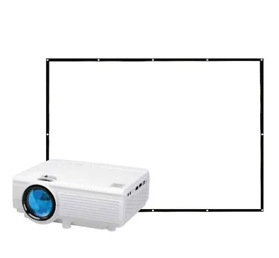 $39.99 • Buy RCA Home Theater Projector With 100  Fold Up Screen Certified Refurbished