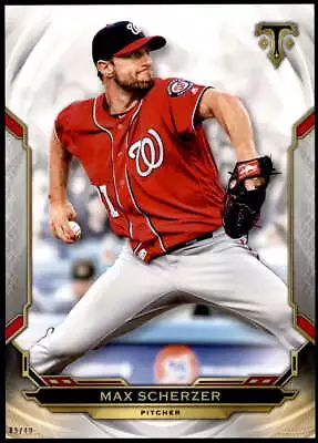 Max Scherzer 2019 Topps Triple Threads 5x7 #34 /49 Nationals • $3.99