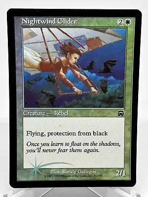 Nightwind Glider Mercadian Masques FOIL LP MTG Magic The Gathering ACTUAL PICS • $5.99