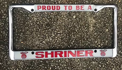 Shriner Masonic Mason Metal License Plate Frame/Free Shipping! • $38