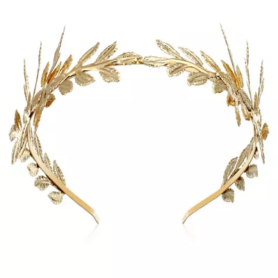  Leaf Bridal Headband Golden Hair Mini Man Women's Accessories • $9.95