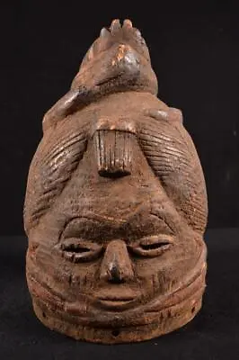 22818 A Primitive African Mende Double-Faced Mask Burkina Faso • $371.76