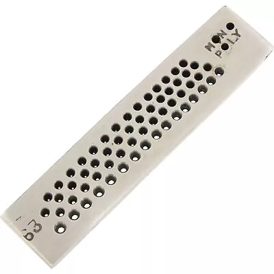 63 Hole Round Drawplate Jewelers Metal Wire Shaping Forming Draw Plate Hand Tool • $9.94