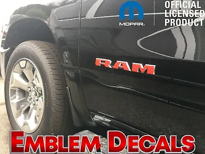 RAM 1500 LARAMIE   R A M   Door Emblems Overlay Decal 19 2020 2021 2022 2023 24 • $15