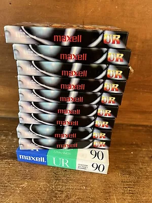 Maxell UR 90 Cassette Tapes   10 All Unopened. • £10