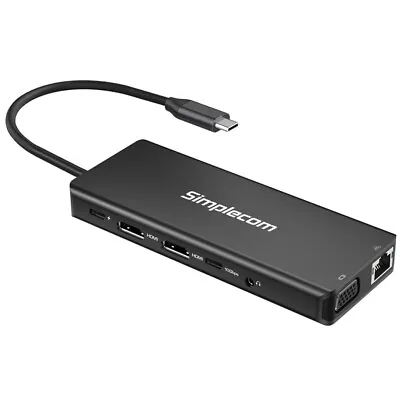 Simplecom USB-C 13-in-1 Multiport Docking Station (CHN613) • $74