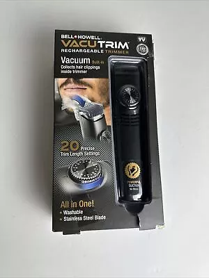 Bell And Howell Vacutrim Vacuum Hair Trimmer * Black 8760 Open Box • $24