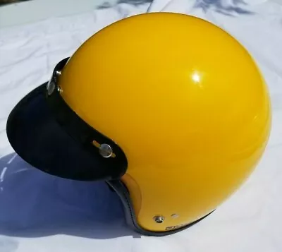 Vintage Jofa BMX Motocross DG Open Face Large Racing Helmet - 1979 Visor Yellow • $499.99