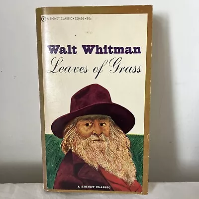 Leaves Of Grass Walt Whitman A Signet Classic 1958 Paperback USA IDRU • £12.95