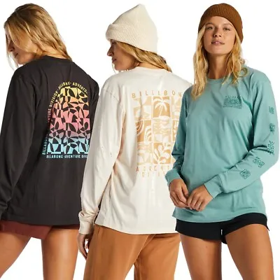 Billabong Women's A/Div Organic Soft Cotton Long Sleeve Tee T-Shirt • $19.99