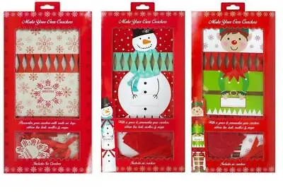 Make Your Own Christmas Crackers Novelty Decorations Santa Elf Kids Fun Xmas DIY • £7.49