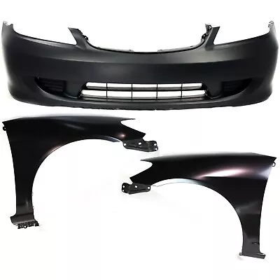 Bumper Cover Kit For 2004-2005 Honda Civic Front 3pc • $229.15