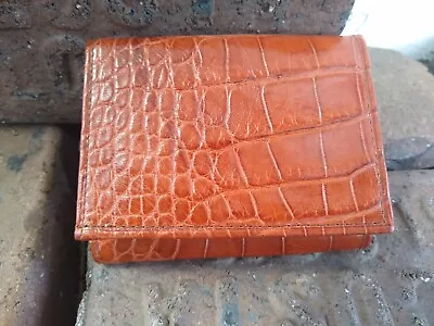 Genuine American Wild Alligator Trifold Wallet Mens Leather Hide Skin Gator FB23 • $235