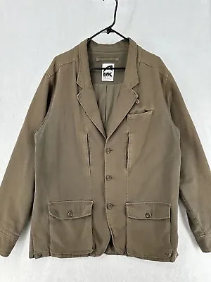 Mountain Khaki Jacket Mens XL Brown Canvas Chore Coat Utility Cargo Button • $29.99