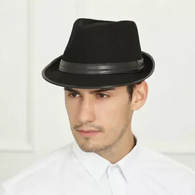 Men's Timelessly Classic Cap Short Brim Structured Gangster Hat With Band Unisex • $9.95