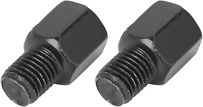 2Pcs 8Mm RH To 10Mm RH Black Rearview Mirrors Adapter Bolt Screw • $8.09