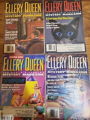 Ellery Queen's Mystery Magazine - 1995 - Jan March May Dec - Lot Of 4 • $5