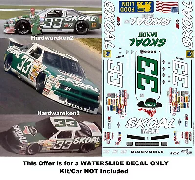 NASCAR DECAL #33 BANDIT 1991 OLDSMOBILE HARRY GANT - 1/24 Scale • $22