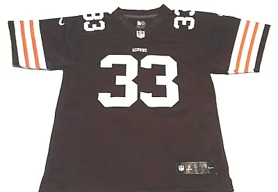 $10 • Buy Cleveland Browns Vintage #33 Trent Richardson Jersey Youth Large 14/16 By Nike 