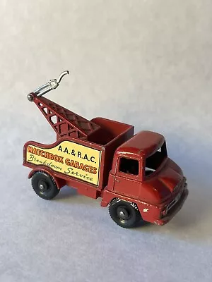 1960 Matchbox #13 Thames Trader Wreck Truck Red W Matchbox Garages & Grey Hook • $19.99