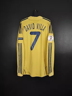 Spain National Team UEFA Euro 2008 David Villa #7 Adidas Match Issue Football L • £299.99