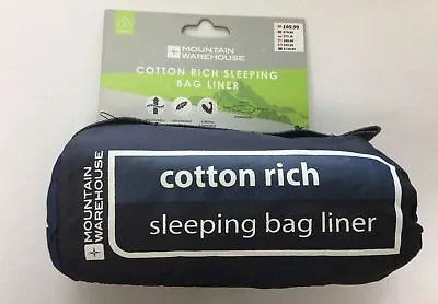 £29.99 • Buy Mountain Warehouse Mummy Cotton Rich Sleeping Bag Liner, Brand New Rrp £69.99