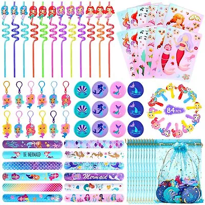 84PCS Mermaid Party Favors For Kids Mermaid Birthday Party Gift Set Theme Sl... • $23.73