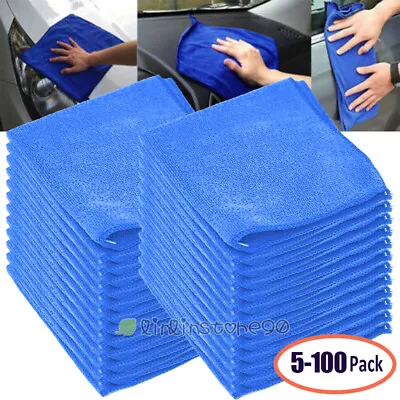 LOT BULK Microfiber Cleaning Cloth Towel Rag Car Polishing No Scratch Detailing • $7.59