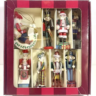 8 Bombay Company Nutcracker Ornaments 4” Tall Opening Mouths Working Levers • $44.50