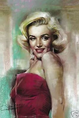 Glamorous Diva Marilyn Monroe Painting Art Print • $6.49