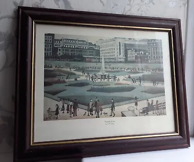 £39.99 • Buy Vintage L.s. Lowry Print/image Piccadilly Gardens Framed