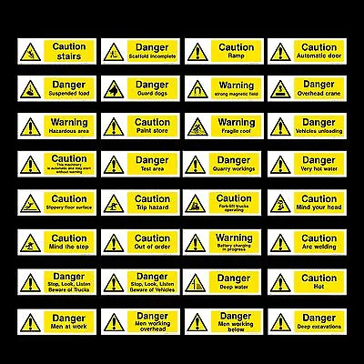 £1.79 • Buy Warning / Caution / Danger / Welding / Noise - Plastic Sign, Sticker - All Sizes